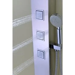 ANZZI Lann Series Polished Chrome 3-Spray Shower Panel System (Valve Included) -Alliee Bath And Faucet Shop 848308073100 09049020 1800x1800