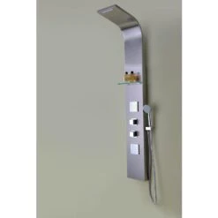ANZZI Niagara Brushed Steel 2-Spray Shower Panel System (Valve Included) -Alliee Bath And Faucet Shop 848308091944 09064366 1800x1800