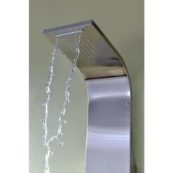 ANZZI Niagara Brushed Steel 2-Spray Shower Panel System (Valve Included) -Alliee Bath And Faucet Shop 848308091944 09064371 1800x1800
