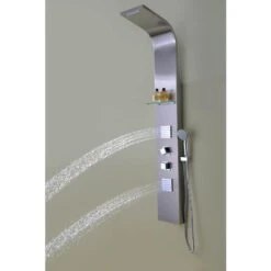 ANZZI Niagara Brushed Steel 2-Spray Shower Panel System (Valve Included)