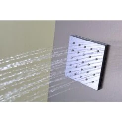 ANZZI Niagara Brushed Steel 2-Spray Shower Panel System (Valve Included) -Alliee Bath And Faucet Shop 848308091944 09064373 1800x1800