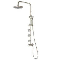 PULSE Retro Fit Brushed-Nickel 3-Spray Shower Bar System -Alliee Bath And Faucet Shop 852026008184xl 1800x1800