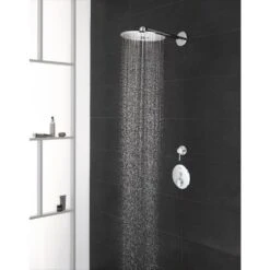 Euphoria 3-Spray 10 In. Single Ceiling Mount Fixed Rain Shower Head In Starlight Chrome -Alliee Bath And Faucet Shop 8572318284e92cdb8a40779c1000992e 1800x1800