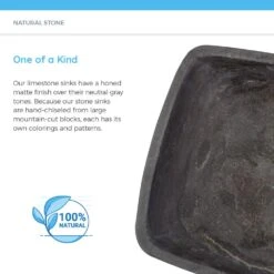 MR Direct Stone Vessel Sink In Gray Limestone 10 MR Direct Stone Vessel Sink In Gray Limestone -Alliee Bath And Faucet Shop 871273cb66cca9e4f3d45566acedd9d7 1800x1800