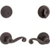 Kwikset Lido Venetian Bronze Smartkey Single-Cylinder Deadbolt Universal Keyed Entry Door Handle Combo Pack (1 Handle And 1 Deadbolt) -Alliee Bath And Faucet Shop 883351072960 1800x1800