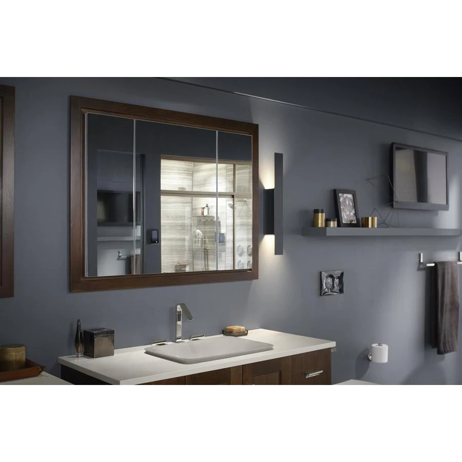 KOHLER Verdera 40-in X 30-in Rectangle Surface/Recessed Mirrored Medicine Cabinet 5 KOHLER Verdera 40-in X 30-in Rectangle Surface/Recessed Mirrored Medicine Cabinet - Image 3