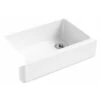 KOHLER Whitehaven 32.68-in X 21.56-in White Single Bowl Tall (8-in Or Larger) Drop-In Apron Front/Farmhouse Residential Kitchen Sink -Alliee Bath And Faucet Shop 885612232694 1800x1800