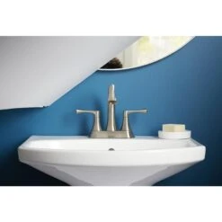 KOHLER Lilyfield Brushed Nickel 2-Handle 4-in Centerset WaterSense Bathroom Sink Faucet With Drain -Alliee Bath And Faucet Shop 885612574589 16342313 1800x1800