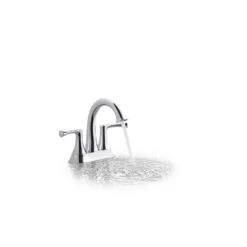 KOHLER Lilyfield Brushed Nickel 2-Handle 4-in Centerset WaterSense Bathroom Sink Faucet With Drain -Alliee Bath And Faucet Shop 885612574626 08550006 1800x1800