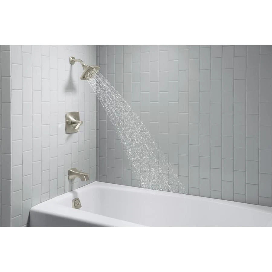KOHLER Maxton Brushed Nickel 1-Handle Bathtub And Shower Faucet With Valve 3 KOHLER Maxton Brushed Nickel 1-Handle Bathtub And Shower Faucet With Valve