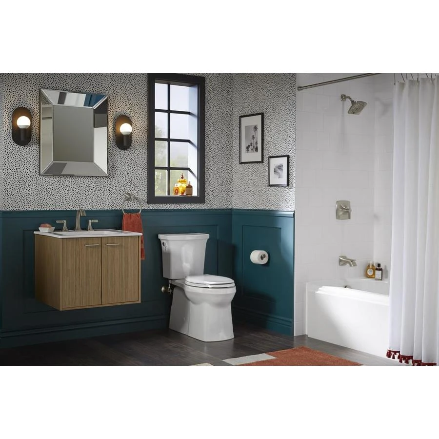 KOHLER Maxton Brushed Nickel 1-Handle Bathtub And Shower Faucet With Valve 4 KOHLER Maxton Brushed Nickel 1-Handle Bathtub And Shower Faucet With Valve - Image 2