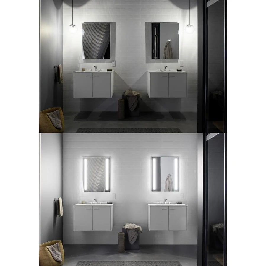 KOHLER Verdera 34-in X 30-in Rectangle Surface/Recessed Mirrored Medicine Cabinet With Outlet And Lights 4 KOHLER Verdera 34-in X 30-in Rectangle Surface/Recessed Mirrored Medicine Cabinet With Outlet And Lights - Image 2