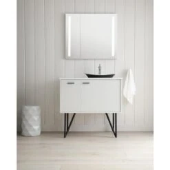 KOHLER Verdera 34-in X 30-in Rectangle Surface/Recessed Mirrored Medicine Cabinet With Outlet And Lights 14 KOHLER Verdera 34-in X 30-in Rectangle Surface/Recessed Mirrored Medicine Cabinet With Outlet And Lights -Alliee Bath And Faucet Shop 885612733627 10711593 1800x1800