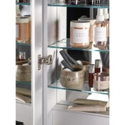 KOHLER Verdera 34-in X 30-in Rectangle Surface/Recessed Mirrored Medicine Cabinet With Outlet And Lights 16 KOHLER Verdera 34-in X 30-in Rectangle Surface/Recessed Mirrored Medicine Cabinet With Outlet And Lights -Alliee Bath And Faucet Shop 885612733627 10711595 1800x1800