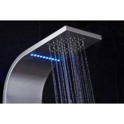 55 In. 5-Jet Shower Panel System With LED Rainfall Mist Shower Head Hand Shower Wand And Tub Spout In Brushed Nickel -Alliee Bath And Faucet Shop 899452071b8e7529a769516fa374e27f 1800x1800