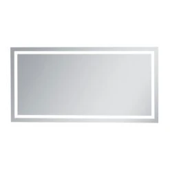 Timeless Home 48 In. H X 36 In. W Single Modern Rectangular Aluminum Lighted LED Mirror In Silver(5000K) -Alliee Bath And Faucet Shop 8a087c7022516a2193da61cc19408265 1800x1800