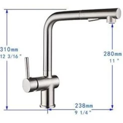 Single-Handle Pull Out Sprayer Kitchen Faucet In Polished Chrome 12 Single-Handle Pull Out Sprayer Kitchen Faucet In Polished Chrome -Alliee Bath And Faucet Shop 8b671a270334b19b87058ff91efb3a49 1800x1800