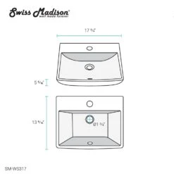 Swiss Madison Sublime Compact Ceramic Wall Hung Sink In White -Alliee Bath And Faucet Shop 8b76af24f040f039b21d7dec4774f374 1800x1800