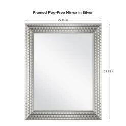 22 In. W X 27 In. H Framed Rectangular Anti-Fog Bathroom Vanity Mirror In Silver 23 22 In. W X 27 In. H Framed Rectangular Anti-Fog Bathroom Vanity Mirror In Silver -Alliee Bath And Faucet Shop 8f20bae8a98f18ff52d466db01acb5ea 1800x1800
