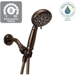 Banbury 5-Spray 4 In. Single Wall Mount Handheld Adjustable Shower Head In Mediterranean Bronze 19 Banbury 5-Spray 4 In. Single Wall Mount Handheld Adjustable Shower Head In Mediterranean Bronze -Alliee Bath And Faucet Shop 9327256eeda7894cf2e99febbace4bbb 1800x1800