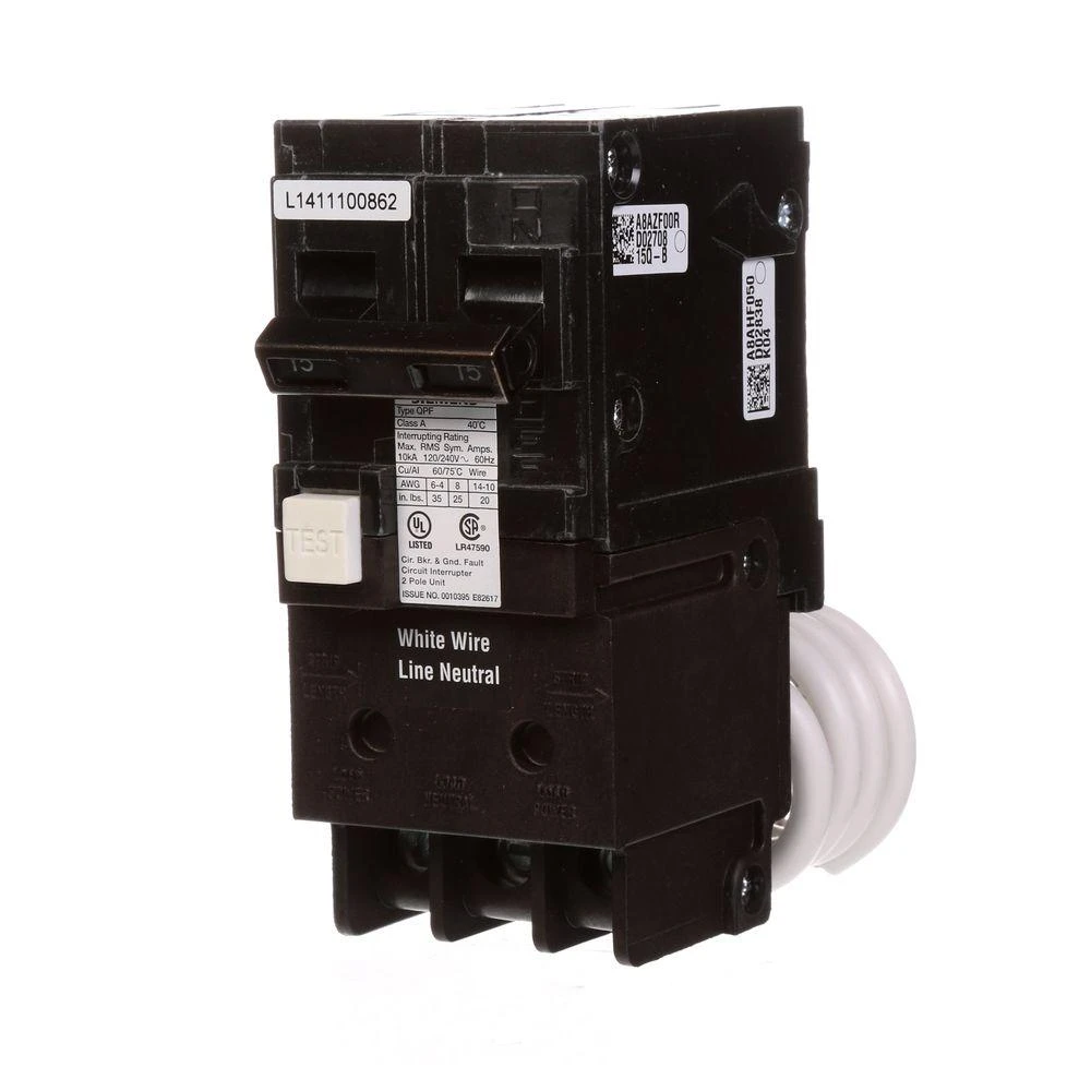 20 Amp Double Pole Type QPF2 GFCI Circuit Breaker 9 20 Amp Double Pole Type QPF2 GFCI Circuit Breaker - Image 7