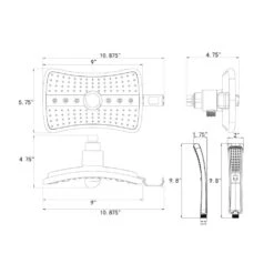 4-spray 9 In. Dual Shower Head And Handheld Shower Head In Antique Bronze -Alliee Bath And Faucet Shop 938de7007da02fd42c2a7b71b8aa8a22 1800x1800