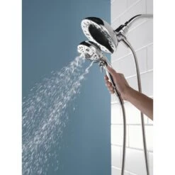 In2ition Two-in-One 5-Spray 6.9 In. Dual Wall Mount Fixed And Handheld H2Okinetic Shower Head In Chrome -Alliee Bath And Faucet Shop 93dc4be6bb38f142db238883ef488518 1800x1800