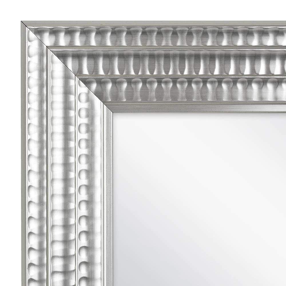 22 In. W X 27 In. H Framed Rectangular Anti-Fog Bathroom Vanity Mirror In Silver 7 22 In. W X 27 In. H Framed Rectangular Anti-Fog Bathroom Vanity Mirror In Silver - Image 5