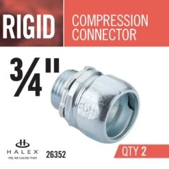 3/4 In. Rigid Threadless Compression Conduit Connectors (2-Pack) -Alliee Bath And Faucet Shop 94ae8c41aac885feb8be40ef563ba050 1800x1800