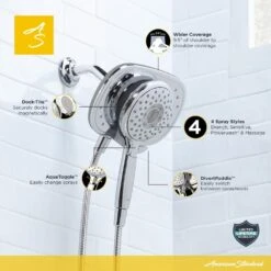 Spectra 4-spray 9.5 In. Dual Shower Head And Handheld Shower Head In Polished Chrome -Alliee Bath And Faucet Shop 950d39c4934aa2e868c8b95896847311 cb40681d d153 475f a18a 4157b12a316d 1800x1800