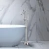 40 In. H X 11 In. W Single Handle Claw Foot Tub Faucet With Hand Shower In Polished Chrome -Alliee Bath And Faucet Shop 9a3d71ff595bd4d7852bfb5dc055fef0 1800x1800
