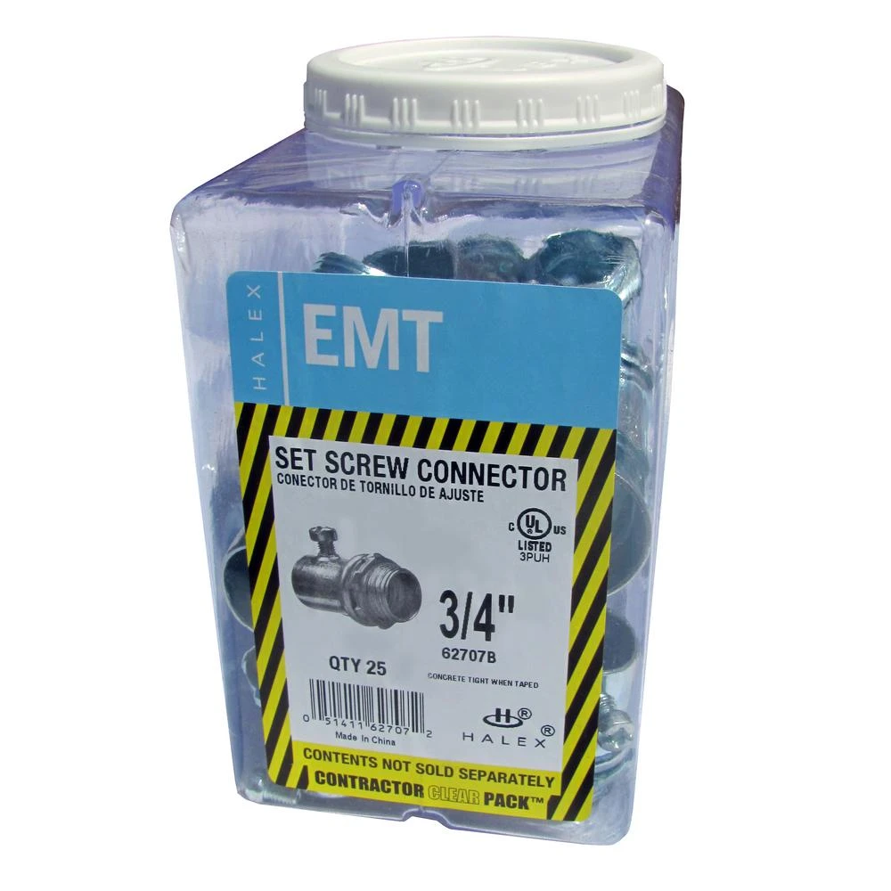 3/4 In. Electrical Metallic Tube (EMT) Set-Screw Connectors (25-Pack) 6 3/4 In. Electrical Metallic Tube (EMT) Set-Screw Connectors (25-Pack) - Image 4