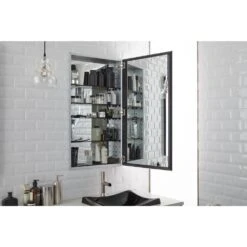 Catalan 20-1/8 In. W X 36 In. H Aluminum Single-Door Surface-Mount Medicine Cabinet -Alliee Bath And Faucet Shop 9cd42d608f52645cc8518b4b678a9bd6 1800x1800