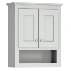 Briarwood Cottage 24"W X 9"D X 30"H Birch Fog Bathroom Wall Cabinet