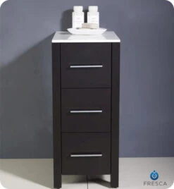 Fresca Torino 12"W X 18"D X 28"H Espresso Linen Cabinet 9 Fresca Torino 12"W X 18"D X 28"H Espresso Linen Cabinet -Alliee Bath And Faucet Shop FST6212ES 3 1800x1800