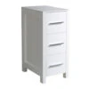 Fresca Torino 12"W X 18"D X 28"H White Linen Cabinet 2 Fresca Torino 12"W X 18"D X 28"H White Linen Cabinet -Alliee Bath And Faucet Shop FST6212WH WHITEBACKGROUND 1800x1800