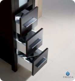 Fresca Torino 12"W X 15"D X 68-1/8"H Espresso Linen Cabinet -Alliee Bath And Faucet Shop FST6260ES 5 a6e73364 6f07 4995 8844 94142b04066c 1800x1800