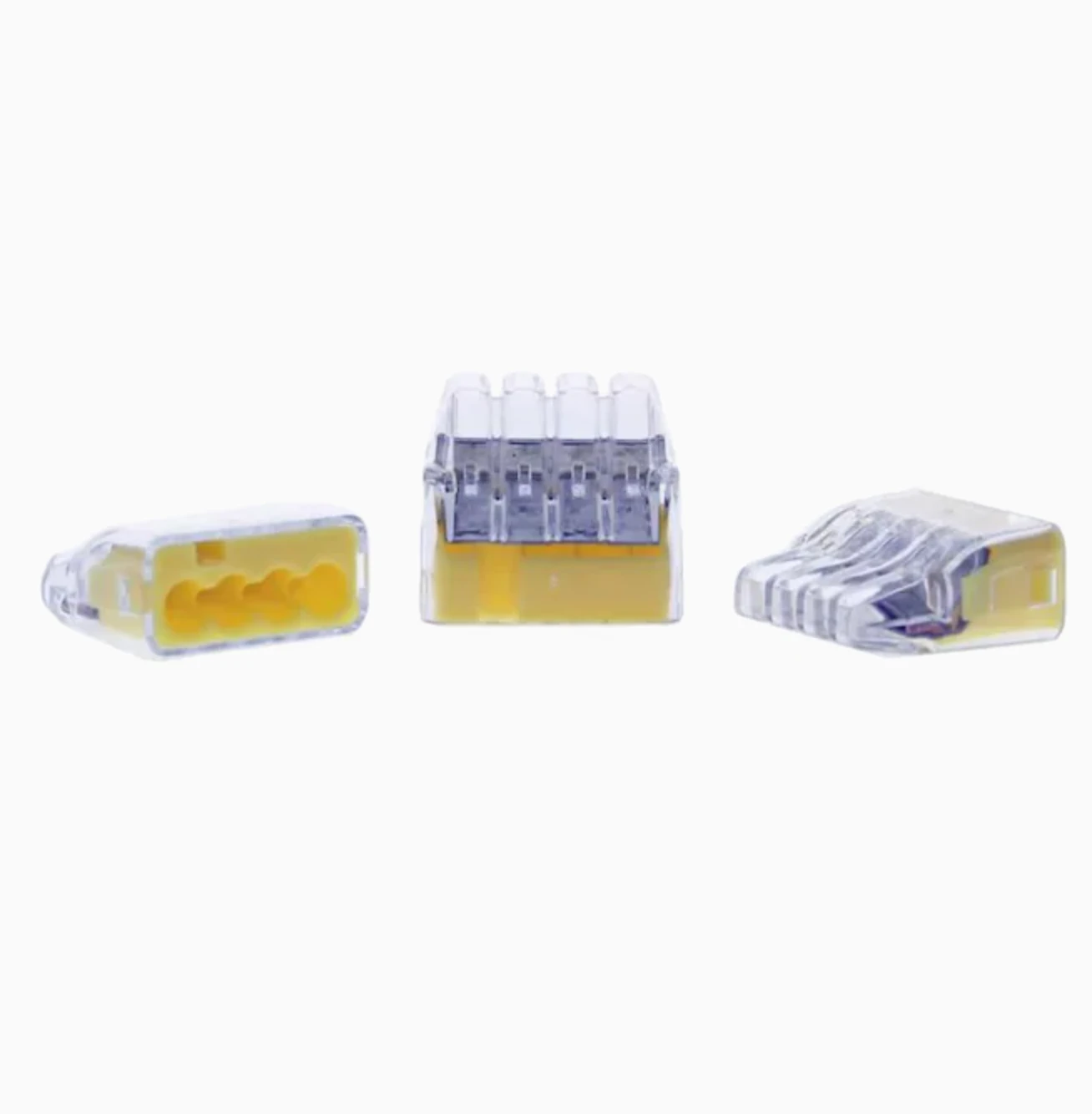 IDEAL In-Sure 100-Pack Yellow Push-In Wire Connectors 4 IDEAL In-Sure 100-Pack Yellow Push-In Wire Connectors - Image 2
