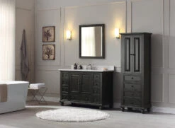 Avanity Thompson 24"W X 16"D X 68"H Charcoal Glaze Linen Cabinet -Alliee Bath And Faucet Shop THOMPSON VSM48 CL C 2032ec5c 3344 49d5 be2e bc8441dc2680 1800x1800