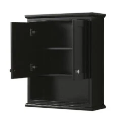 Wyndham Collection Deborah 25"W X 9"D X 30"H Dark Espresso Bathroom Wall Cabinet -Alliee Bath And Faucet Shop WC 2020 WC DES OPEN 1800x1800