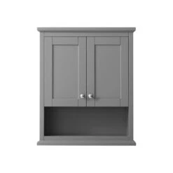 Wyndham Collection Avery 25"W X 9"D X 30"H Dark Gray Bathroom Wall Cabinet -Alliee Bath And Faucet Shop WC 2323 WC DKG FRONT d79e6759 725d 4687 a3ef 84005e177e27 1800x1800