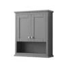 Wyndham Collection Avery 25"W X 9"D X 30"H Dark Gray Bathroom Wall Cabinet 2 Wyndham Collection Avery 25"W X 9"D X 30"H Dark Gray Bathroom Wall Cabinet -Alliee Bath And Faucet Shop WC 2323 WC DKG V2 1800x1800