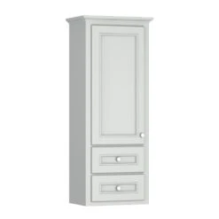 Briarwood Woodland 18"W X 12"D X 48"H Birch Fog Bathroom Wall Cabinet (Hinge Left)