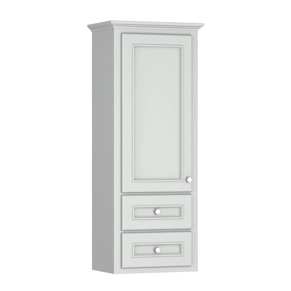 Briarwood Woodland 18"W X 12"D X 48"H Birch Fog Bathroom Wall Cabinet (Hinge Left) 3 Briarwood Woodland 18"W X 12"D X 48"H Birch Fog Bathroom Wall Cabinet (Hinge Left)