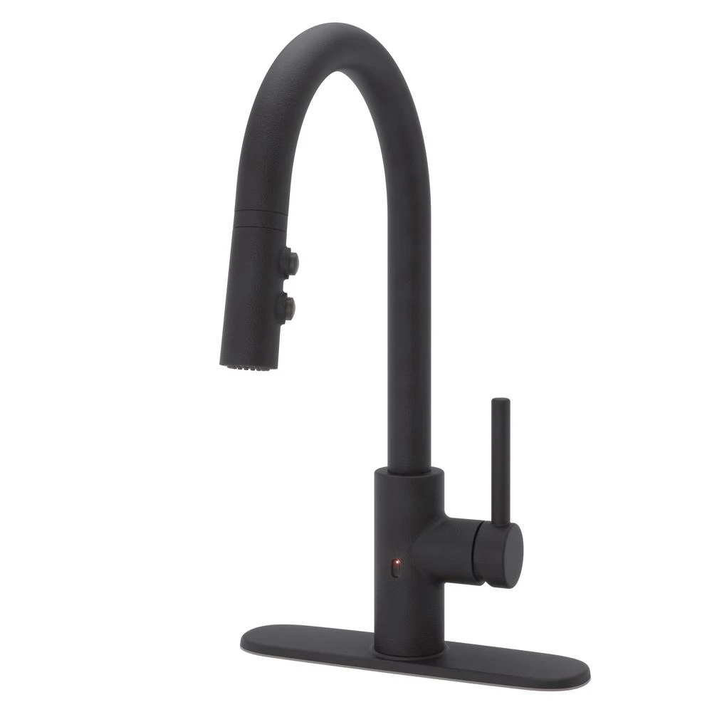 Stellen Single-Handle Electronic Pull-Down Sprayer Kitchen Faucet With React Touchless Technology In Black 5 Stellen Single-Handle Electronic Pull-Down Sprayer Kitchen Faucet With React Touchless Technology In Black - Image 3