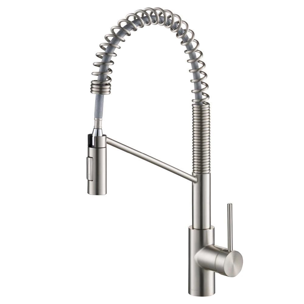 Oletto Single-Handle Pull-Down Sprayer Kitchen Faucet In All-Brite Spot-Free Stainless Steel 3 Oletto Single-Handle Pull-Down Sprayer Kitchen Faucet In All-Brite Spot-Free Stainless Steel