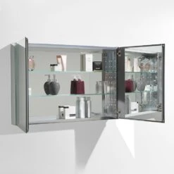 40 In. W X 26 In. H X 5 In. D Framed Recessed Or Surface-Mount Bathroom Medicine Cabinet -Alliee Bath And Faucet Shop a1b3d33c7d029ce848ab88a1b6165318 1800x1800