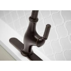 Worth Single-Handle Pull-Down Sprayer Kitchen Faucet In Oil Rubbed Bronze -Alliee Bath And Faucet Shop a2c395bac0d3792e3b7c6f2d46379360 1800x1800