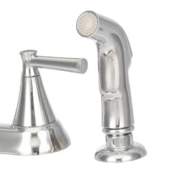 Cantara High-Arc 2-Handle Standard Kitchen Faucet With Side Sprayer In Polished Chrome -Alliee Bath And Faucet Shop a2f53a38bec2e418e889a1a13874d493 1800x1800