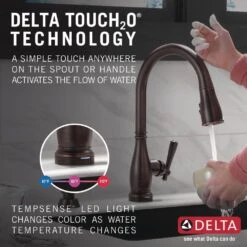 Charmaine Single-Handle Pull-Down Sprayer Kitchen Faucet With Touch2O And ShieldSpray Technologies In Venetian Bronze 24 Charmaine Single-Handle Pull-Down Sprayer Kitchen Faucet With Touch2O And ShieldSpray Technologies In Venetian Bronze -Alliee Bath And Faucet Shop a37d608b0ac30d8f4ca601def7ef9788 1800x1800